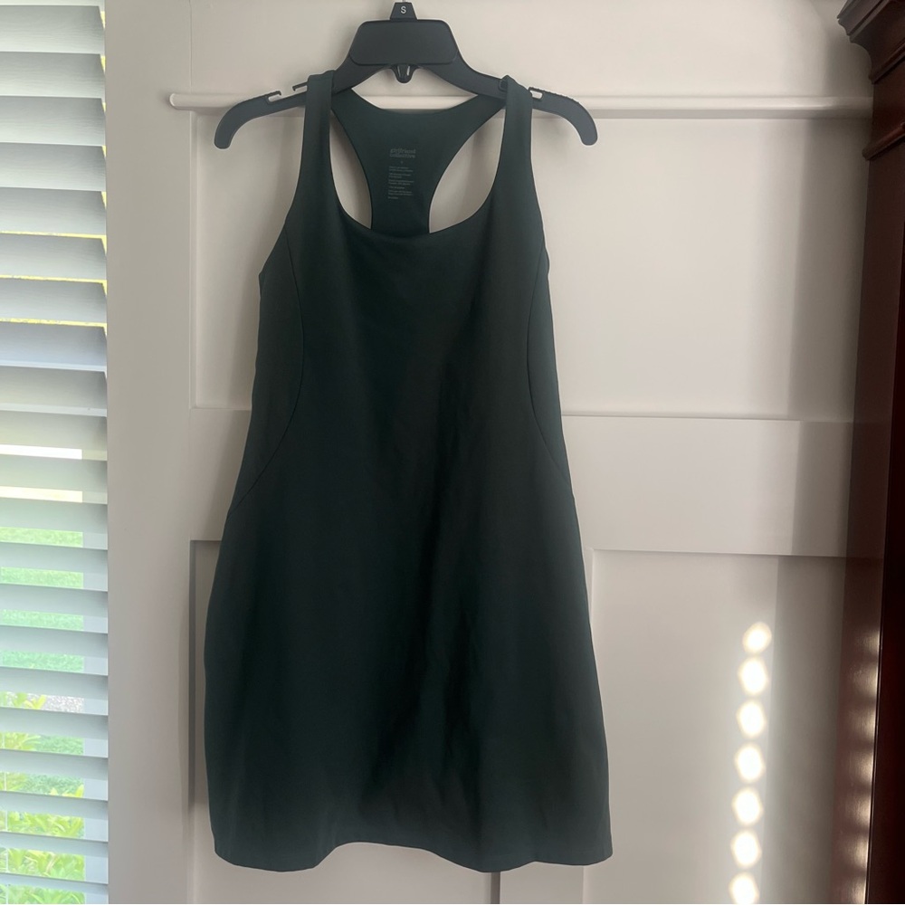 Girlfriend Collective (S) Green Romper Dress